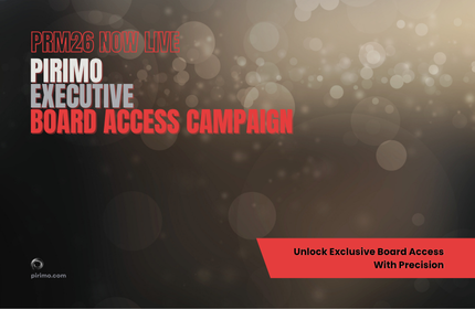 Pirimo, Executive Board Access, PRM26 Now Live, Governance Positioning, Strategic Engagement