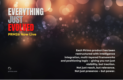 Pirimo, PRM26 Now Live