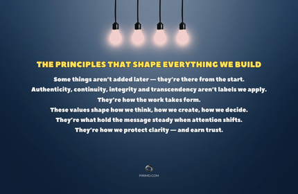 Pirimo, Pirimo Values, Principles