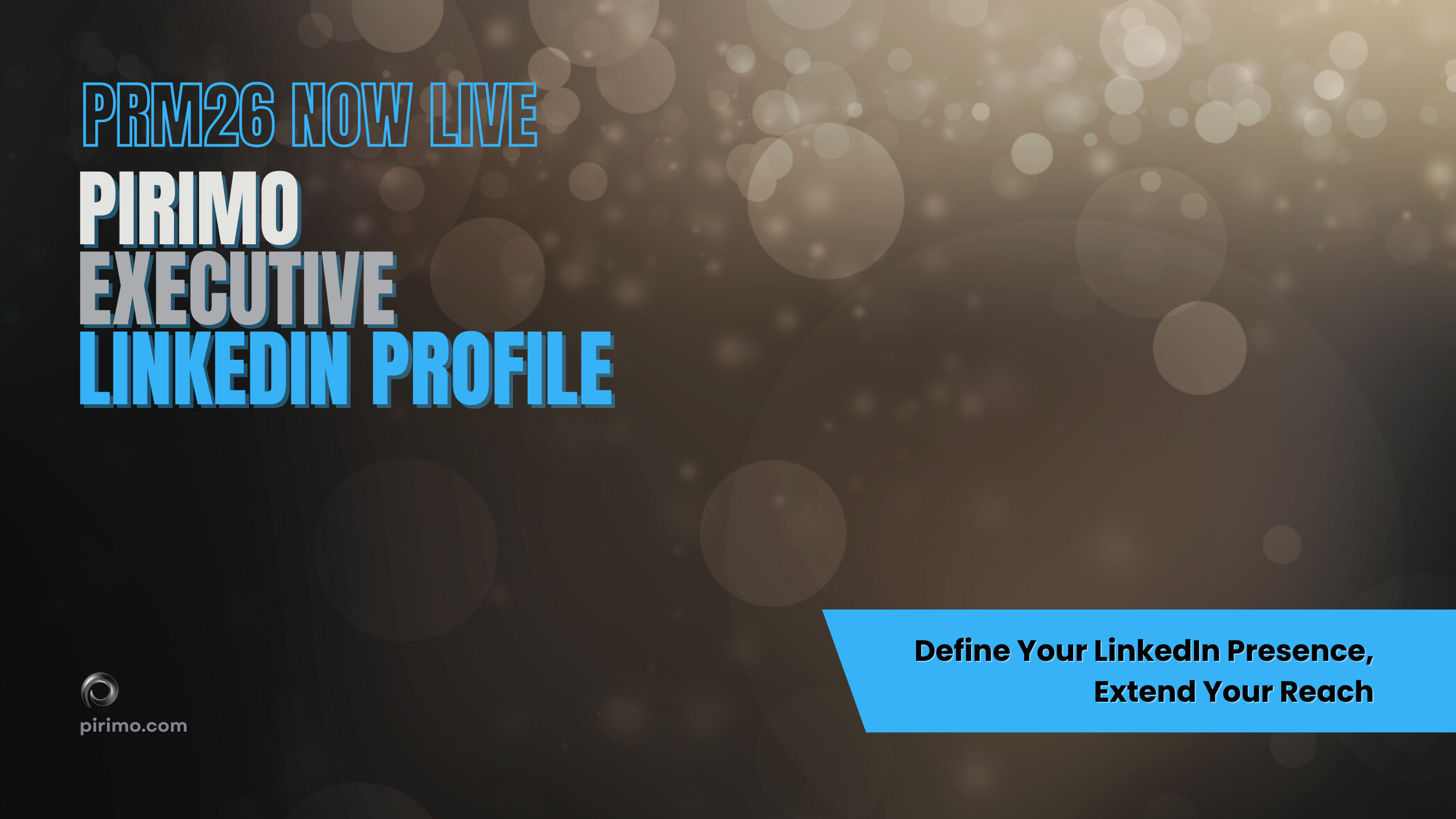 Pirimo, Executive LinkedIn Profile, PRM26 Now Live, Digital Presence, Strategic Visibility