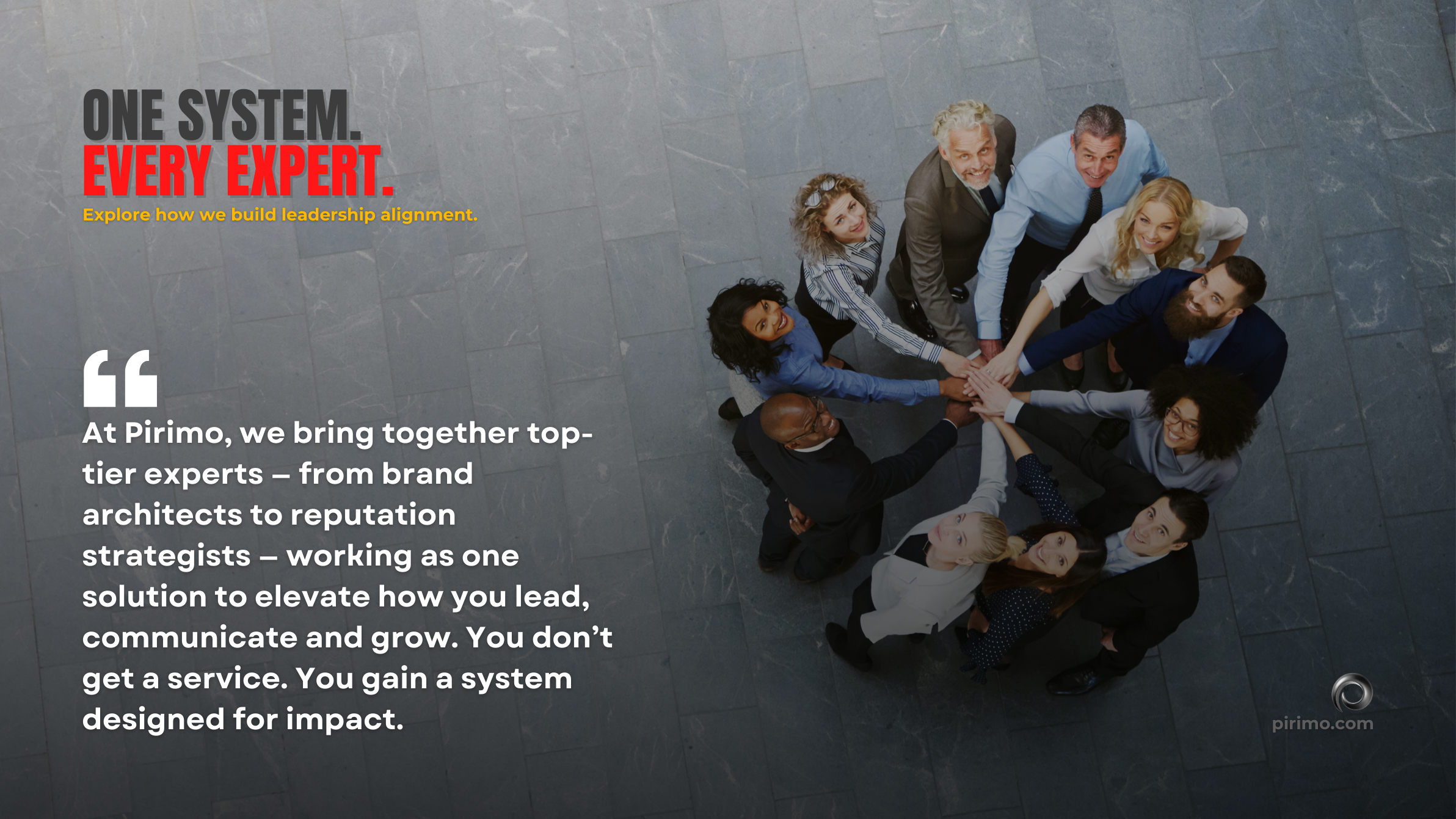 Pirimo, Executive Branding, Executive Communication, Reputation Management, Representation
